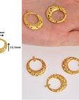 24K Gold Vermeil Chandelier Earring Component, Pendants, Gold Plated 925 Sterling Silver Chandelier Connectors, Jewelry Findings, S53V