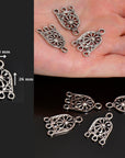 925 Sterling Silver Chandelier Component for Earring, Pendants, Solid Silver Chandelier Connectors, Chandelier Shape Jewelry Findings, S56
