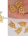 925 Sterling Silver & 24K Gold Vermeil Chandelier Component for Earring, Pendant, Chandelier Connector, Jewelry Finding, SV56/S56