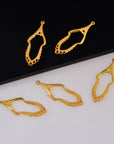 24K Gold Vermeil Chandelier Component for Earring, Pendants, 925 Sterling Silver Chandelier Connectors, Jewelry Findings, SV2