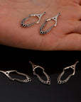 925 Sterling Silver Chandelier Component for Earring, Pendants, Solid Silver Chandelier Connectors, Chandelier Shape Jewelry Findings, S2