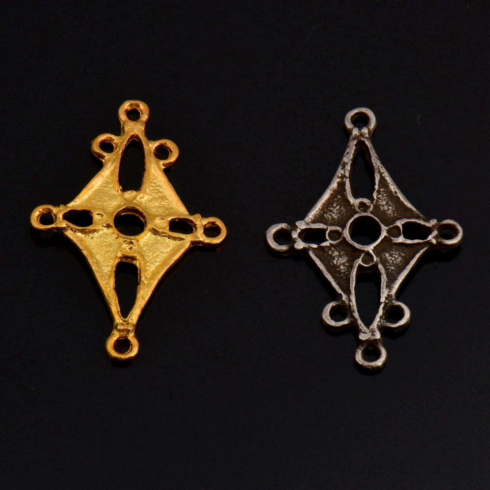 925 Sterling Silver & 24K Gold Vermeil Chandelier Component for Earring, Pendants, Chandelier Connector, Jewelry Findings, SV3/S3