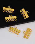 24K Gold Vermeil Chandelier Component for Earring, Pendants, 925 Sterling Silver Chandelier Connectors, Jewelry Findings, S5V