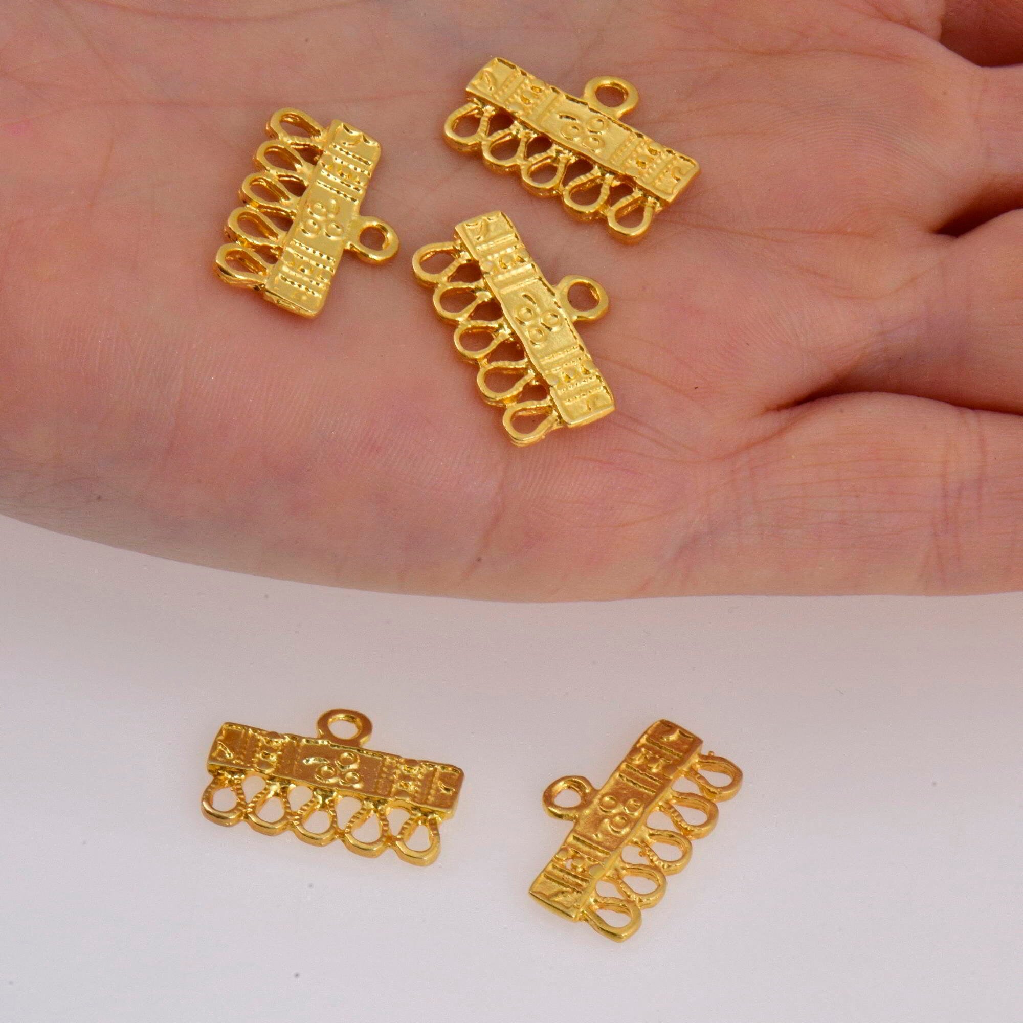 925 Sterling Silver & 24K Gold Vermeil Chandelier Component for Earring, Pendants, Chandelier Connector, Jewelry Findings, SV5/S5