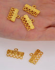 925 Sterling Silver & 24K Gold Vermeil Chandelier Component for Earring, Pendants, Chandelier Connector, Jewelry Findings, SV5/S5