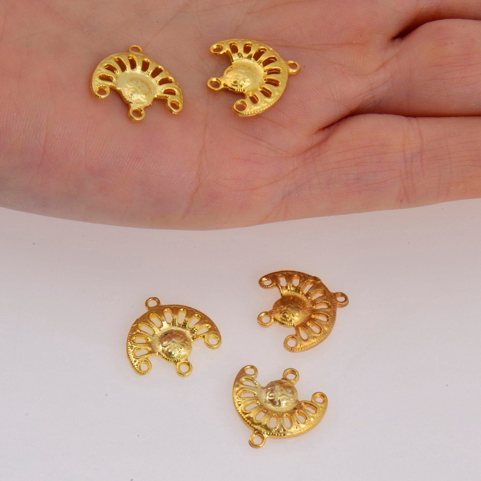 24K Gold Vermeil Chandelier Component for Earring, Pendants, 925 Sterling Silver Chandelier Connectors, Jewelry Findings, S6V
