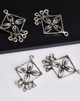 925 Sterling Silver Chandelier Component for Earring, Pendants, Solid Silver Chandelier Connectors, Chandelier Shape Jewelry Findings, S8