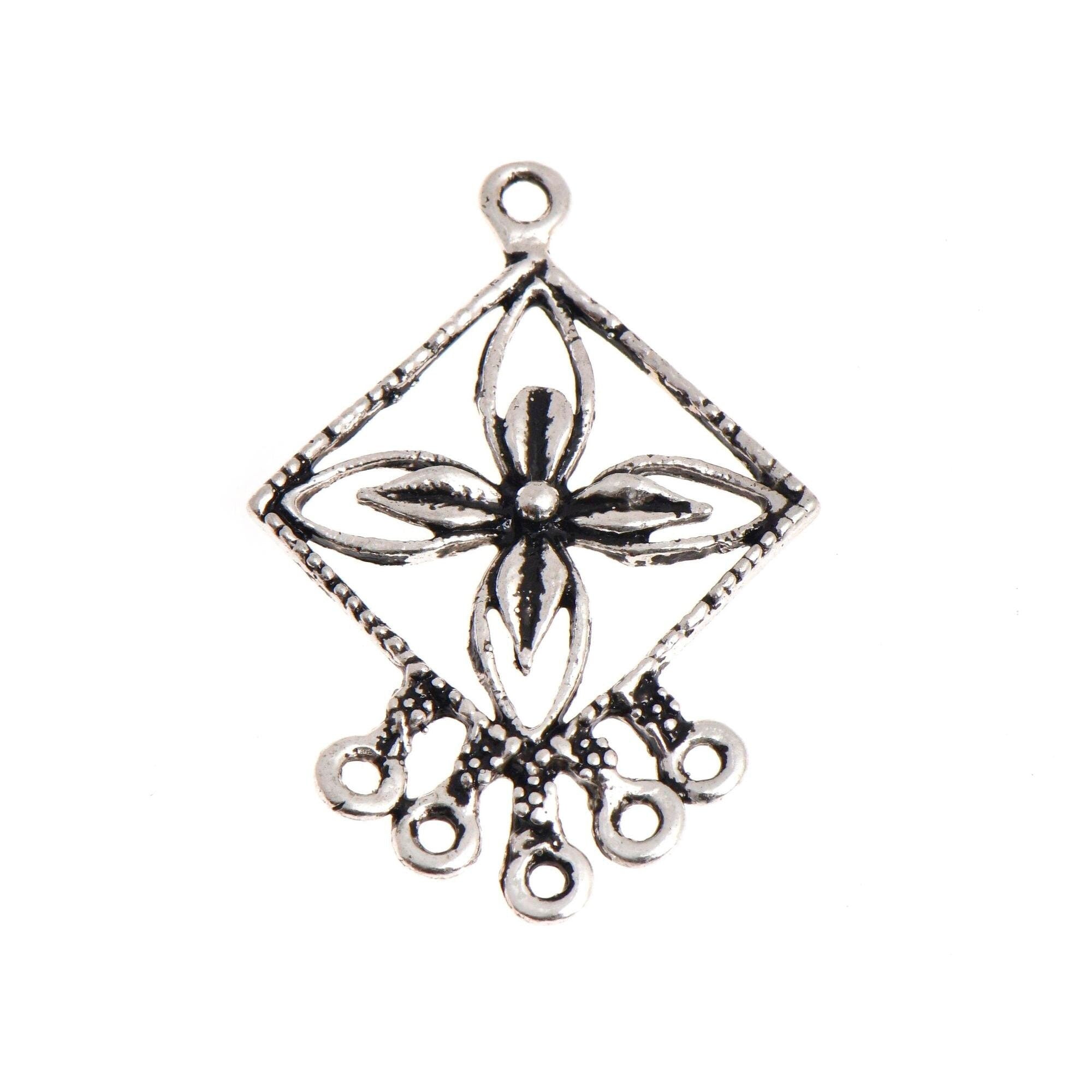 925 Sterling Silver Chandelier Component for Earring, Pendants, Solid Silver Chandelier Connectors, Chandelier Shape Jewelry Findings, S8