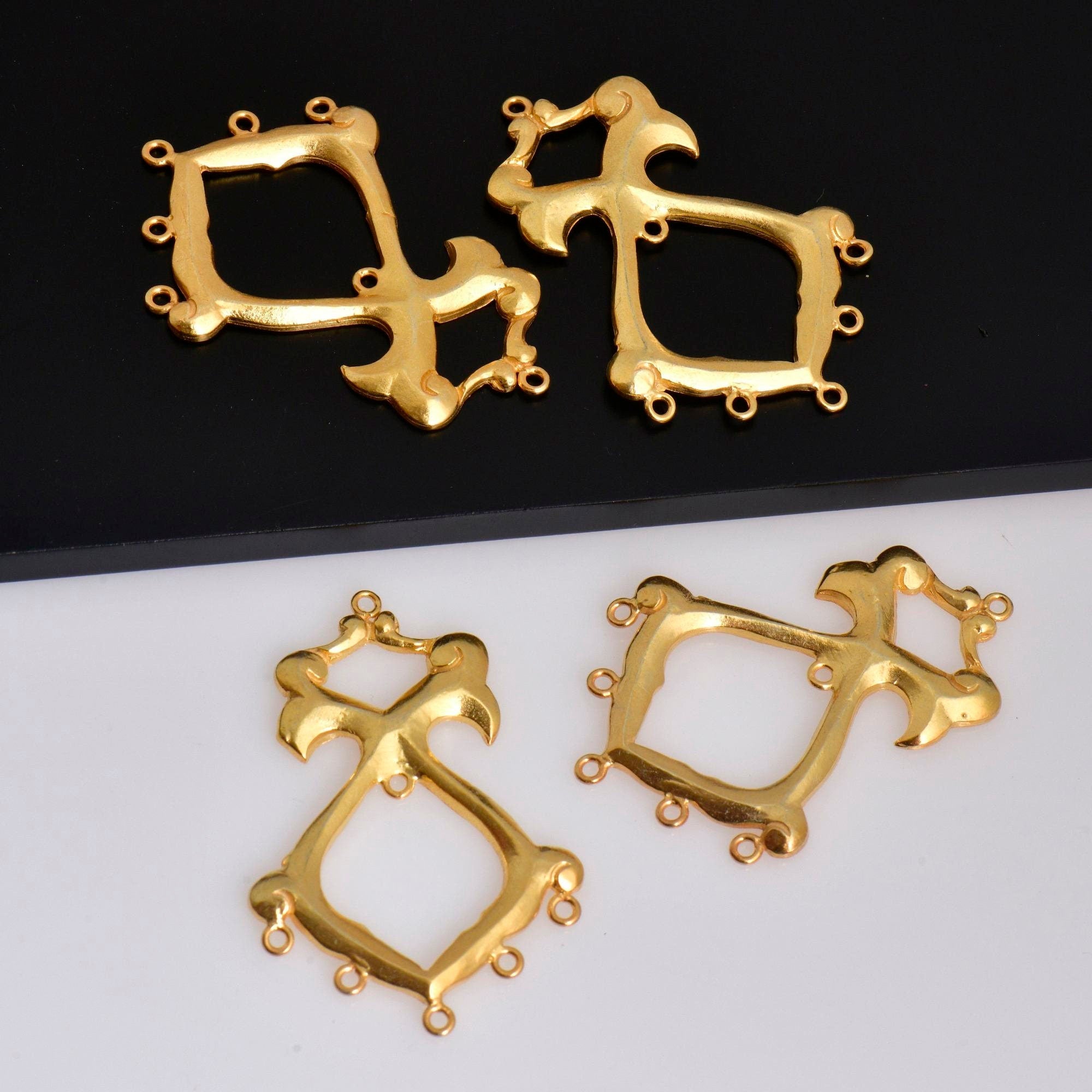 925 Sterling Silver Chandelier Component for Earring, Pendants, 24K Gold Vermeil Chandelier Connectors, Jewelry Findings, S9V