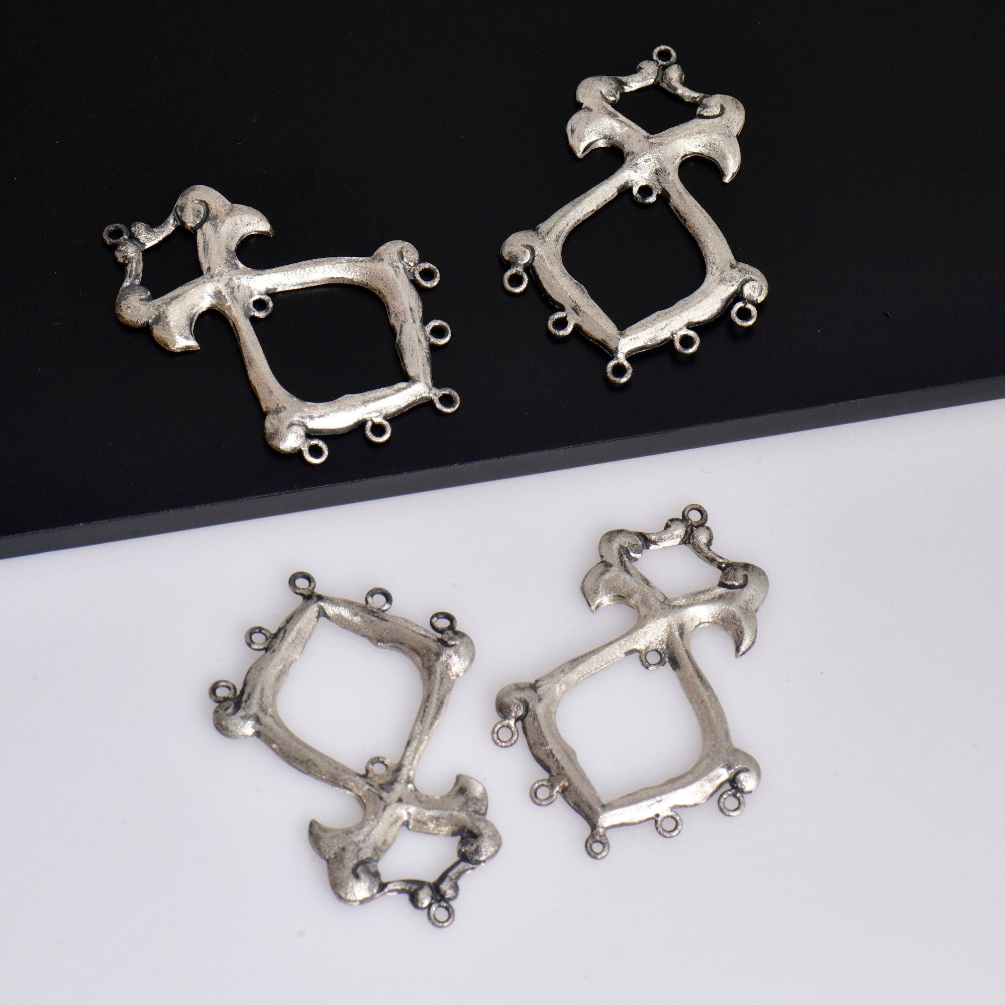 925 Sterling Silver & 24K Gold Vermeil Chandelier Component for Earring, Pendants, Chandelier Connector, Jewelry Findings, SV9/S9