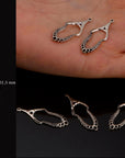 925 Sterling Silver & 24K Gold Vermeil Chandelier Component for Earring, Pendants, Chandelier Connector, Jewelry Findings, SV2/S2