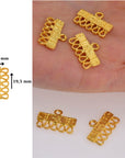 925 Sterling Silver & 24K Gold Vermeil Chandelier Component for Earring, Pendants, Chandelier Connector, Jewelry Findings, SV5/S5
