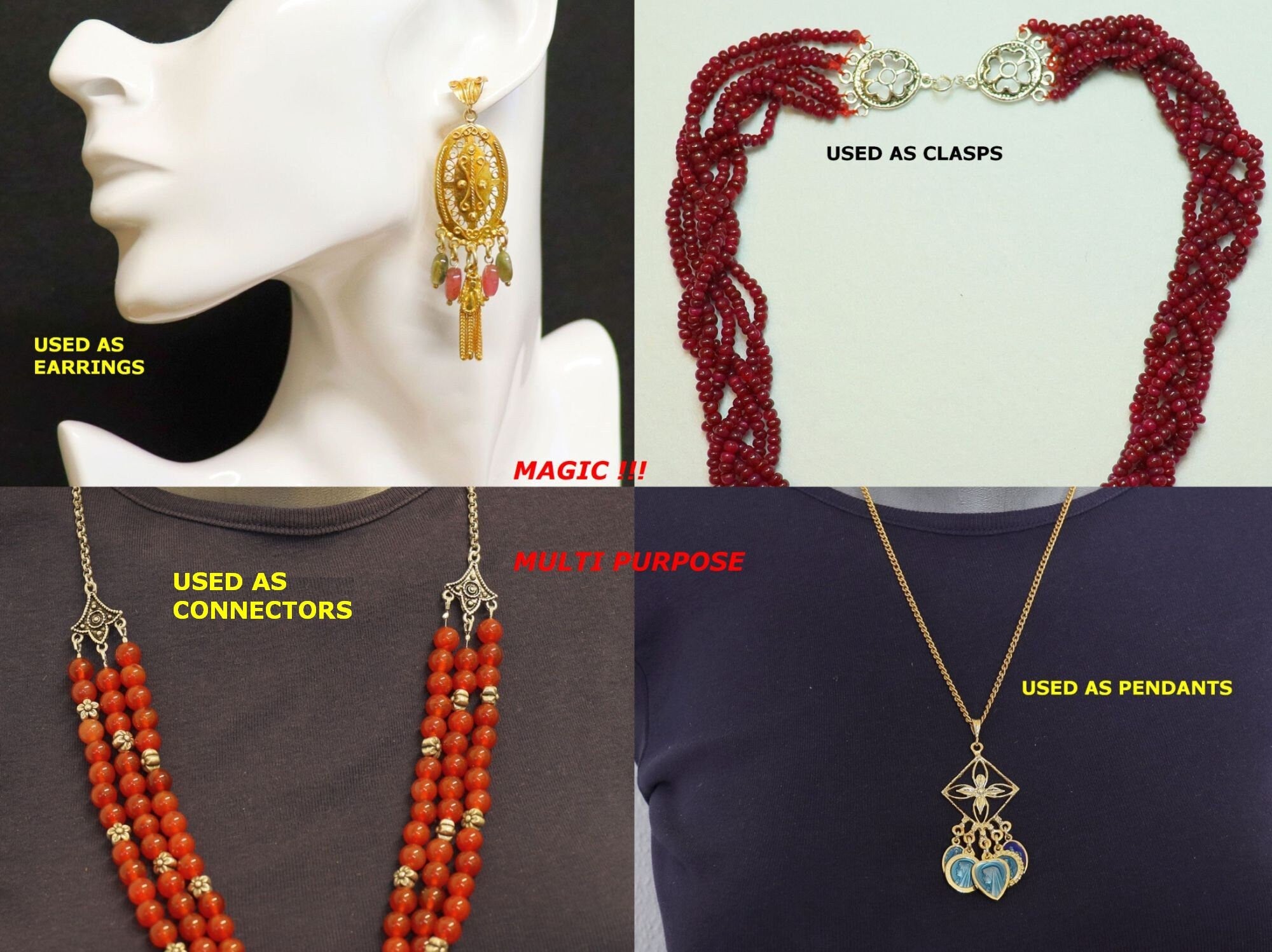 925 Sterling Silver Chandelier Component for Earring, Pendants, Solid Silver Chandelier Connectors, Chandelier Shape Jewelry Findings, S9