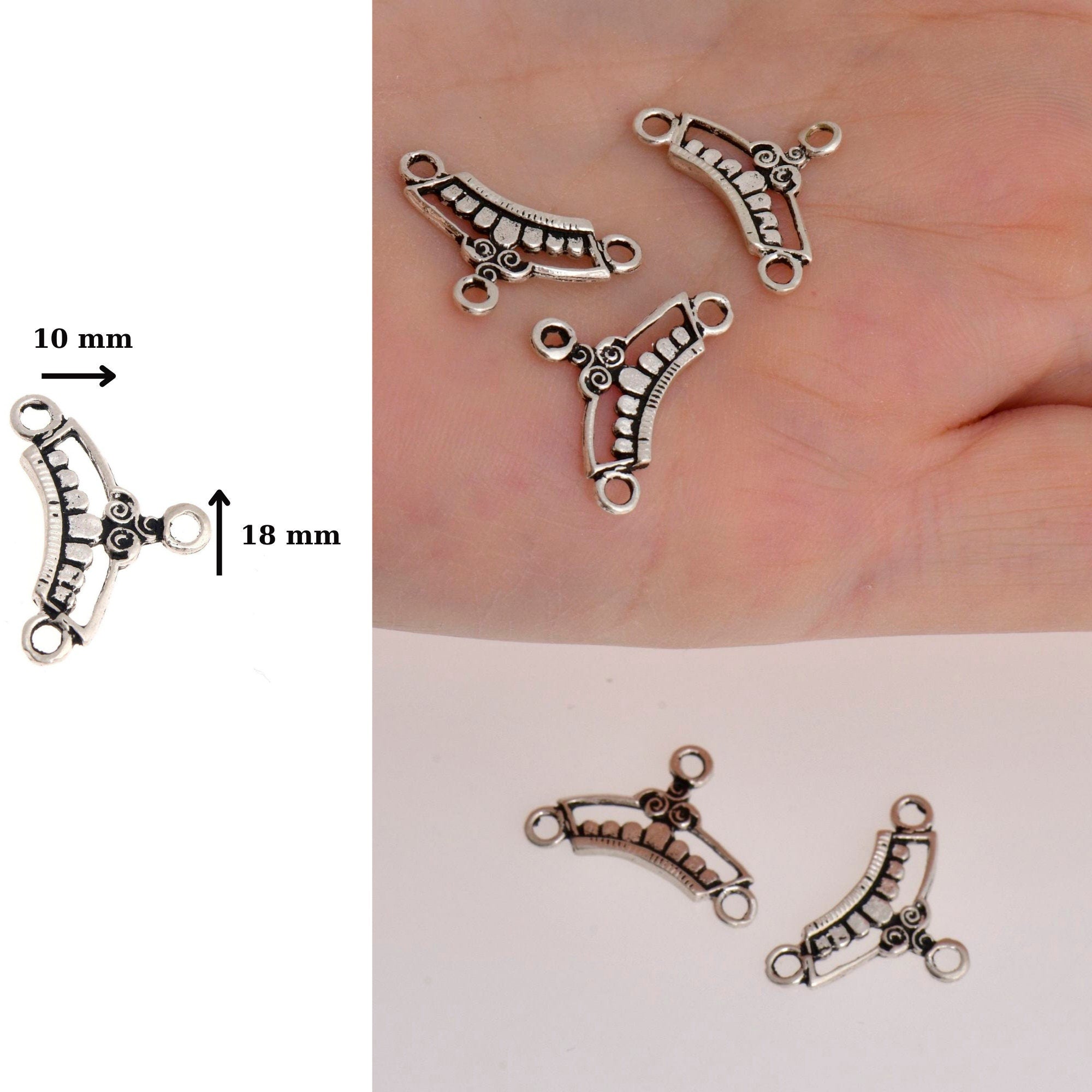 925 Sterling Silver Chandelier Component for Earring, Pendants, Solid Silver Chandelier Connectors, Chandelier Shape Jewelry Findings, S18