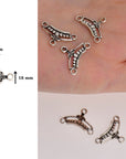 925 Sterling Silver Chandelier Component for Earring, Pendants, Solid Silver Chandelier Connectors, Chandelier Shape Jewelry Findings, S18