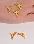 24K Gold Vermeil Chandelier Component for Earring, Pendants, 925 Sterling Silver Chandelier Connectors, Jewelry Findings, S18V