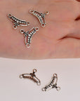 925 Sterling Silver & 24K Chandelier Component for Earring, Pendant, Gold Vermeil Chandelier Connector, Jewelry Finding, SV18/S18