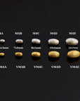 24K Gold Vermeil & 925 Silver Corrugated Oval Beads, Gold Plated Seamless Oval Beads, Olive Shape Beads, Jewelry Supplies, M/VM4 A-E