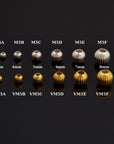 24K Gold Vermeil & 925 Silver Corrugated Round Beads, Gold Plated Seamless Round Beads, Round Seperator Beads, Jewelry Supplies, M/VM5 A-F