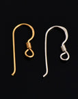 24K Gold Vermeil & 925 Sterling SilverEconomical Ear Wires, Earring Hooks, Ball Ear Wires, Earrings Making Supply, S40V/S40