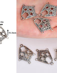 925 Sterling Silver & 24K Gold Vermeil Chandelier Component for Earring, Pendant, Chandelier Connector, Jewelry Finding, SV43/S43
