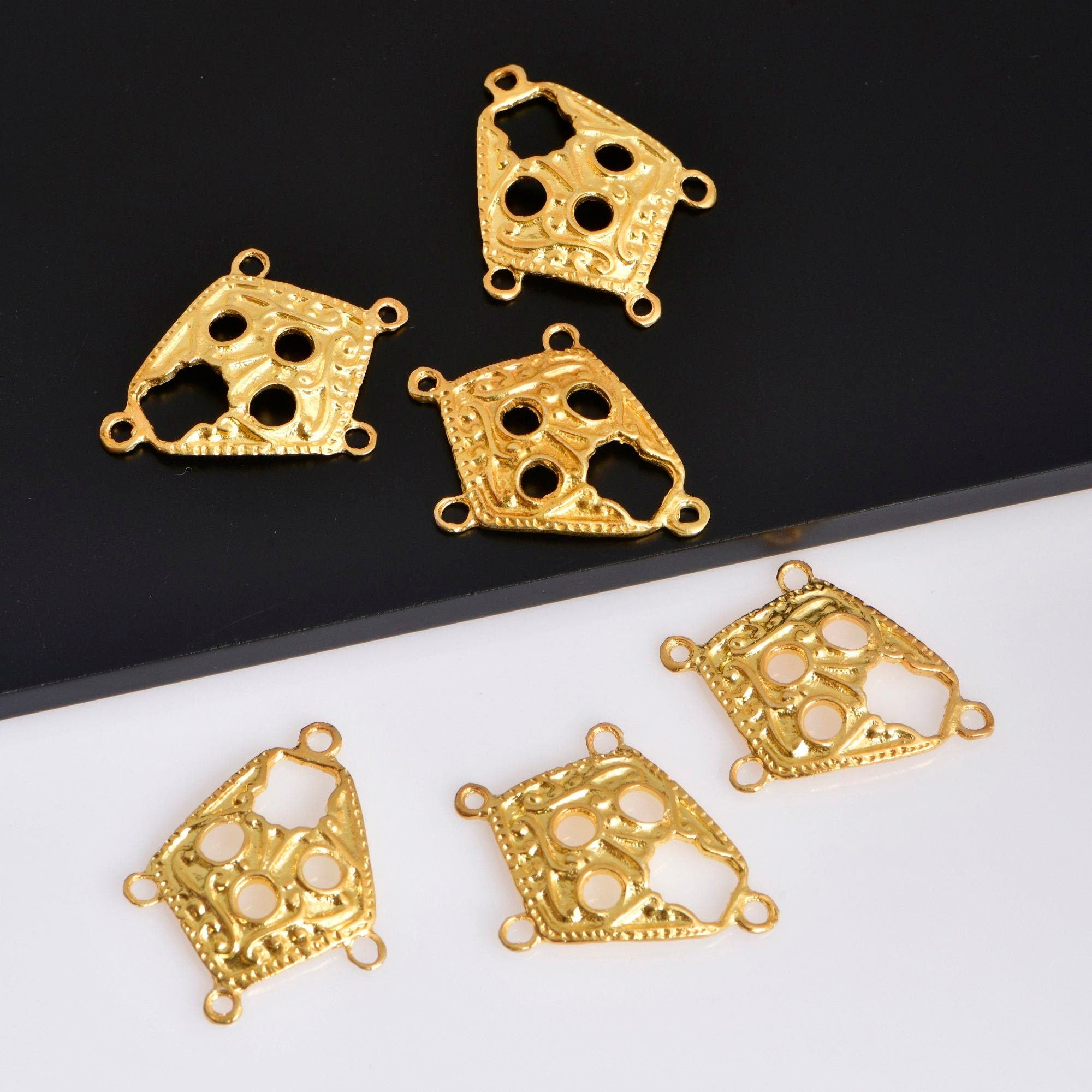 925 Sterling Silver & 24K Gold Vermeil Chandelier Component for Earring, Pendant, Chandelier Connector, Jewelry Finding, SV43/S43