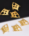 925 Sterling Silver & 24K Gold Vermeil Chandelier Component for Earring, Pendant, Chandelier Connector, Jewelry Finding, SV43/S43