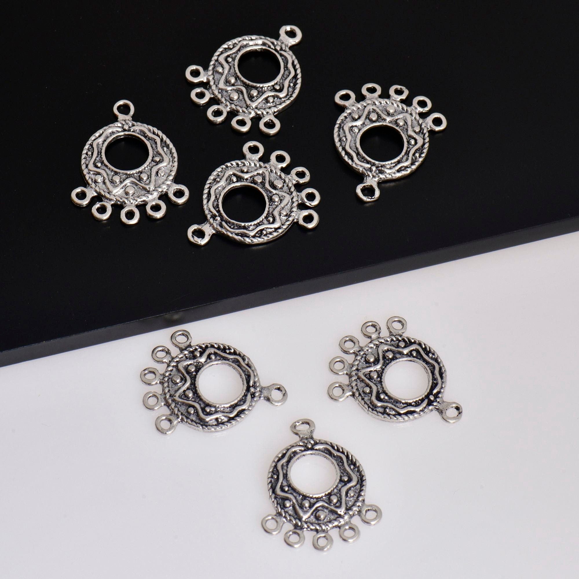 925 Sterling Silver & 24K Gold Vermeil Chandelier Component for Earring, Pendant, Chandelier Connector, Jewelry Finding, SV45/S45