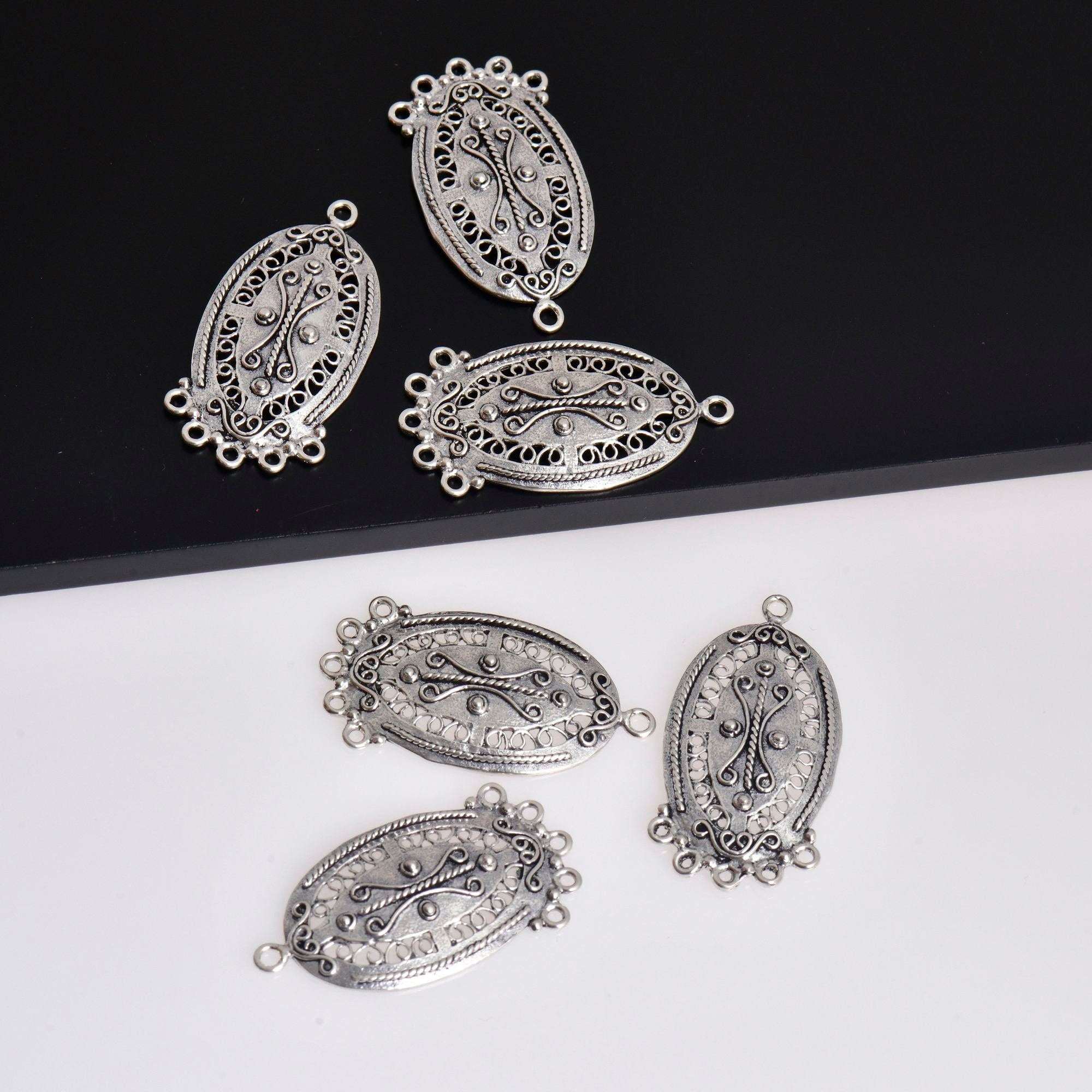 925 Sterling Silver Chandelier Component for Earring, Pendants, Solid Silver Chandelier Connectors, Chandelier Shape Jewelry Findings, S46