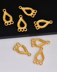 24K Gold Vermeil Chandelier Earring Component, Pendants, Gold Plated 925 Sterling Silver Chandelier Connectors, Jewelry Findings, S47V