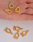 24K Gold Vermeil Chandelier Earring Component, Pendants, Gold Plated 925 Sterling Silver Chandelier Connectors, Jewelry Findings, S47V