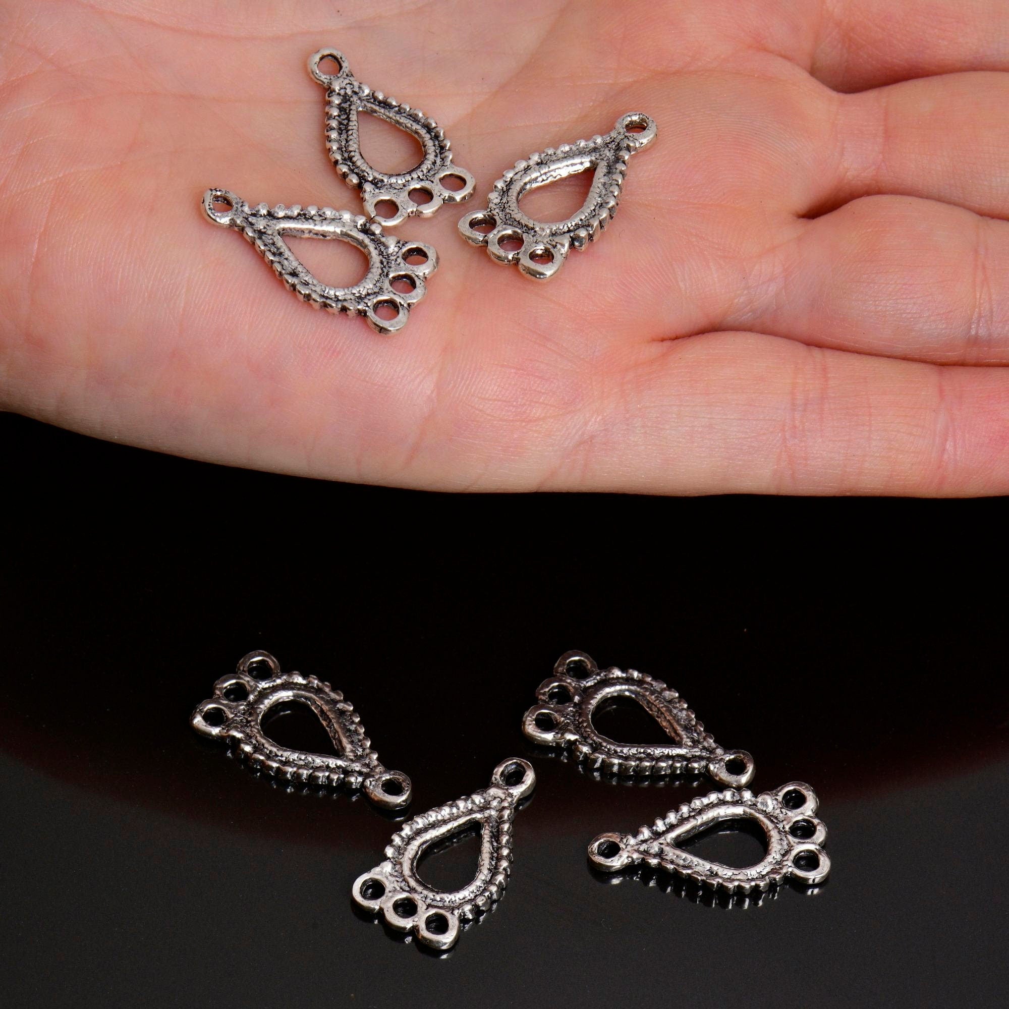925 Sterling Silver & 24K Gold Vermeil Chandelier Component for Earring, Pendant, Chandelier Connector, Jewelry Finding, SV47/S47