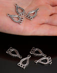 925 Sterling Silver & 24K Gold Vermeil Chandelier Component for Earring, Pendant, Chandelier Connector, Jewelry Finding, SV47/S47