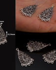 925 Sterling Silver Chandelier Component for Earring, Pendants, Solid Silver Chandelier Connectors, Chandelier Shape Jewelry Findings, S48