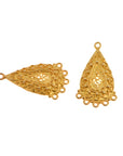 24K Gold Vermeil Chandelier Earring Component, Pendants, Gold Plated 925 Sterling Silver Chandelier Connectors, Jewelry Findings, S48V