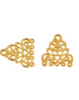 24K Gold Vermeil Chandelier Earring Component, Pendants, Gold Plated 925 Sterling Silver Chandelier Connectors, Jewelry Findings, S49V