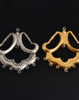 925 Sterling Silver & 24K Gold Vermeil Chandelier Component for Earring, Pendant, Chandelier Connector, Jewelry Finding, SV50/S50