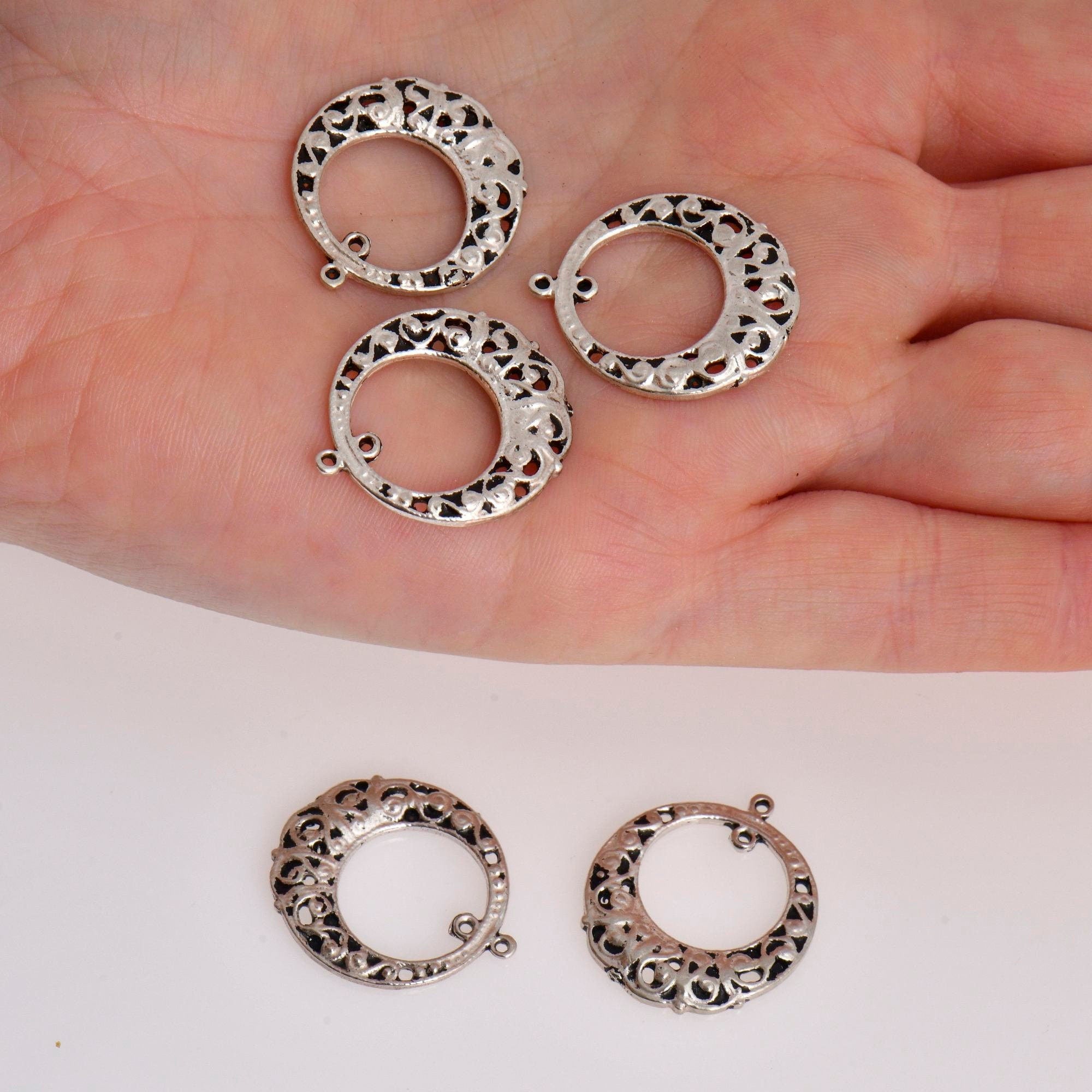 925 Sterling Silver & 24K Gold Vermeil Chandelier Component for Earring, Pendant, Chandelier Connector, Jewelry Finding, SV53/S53