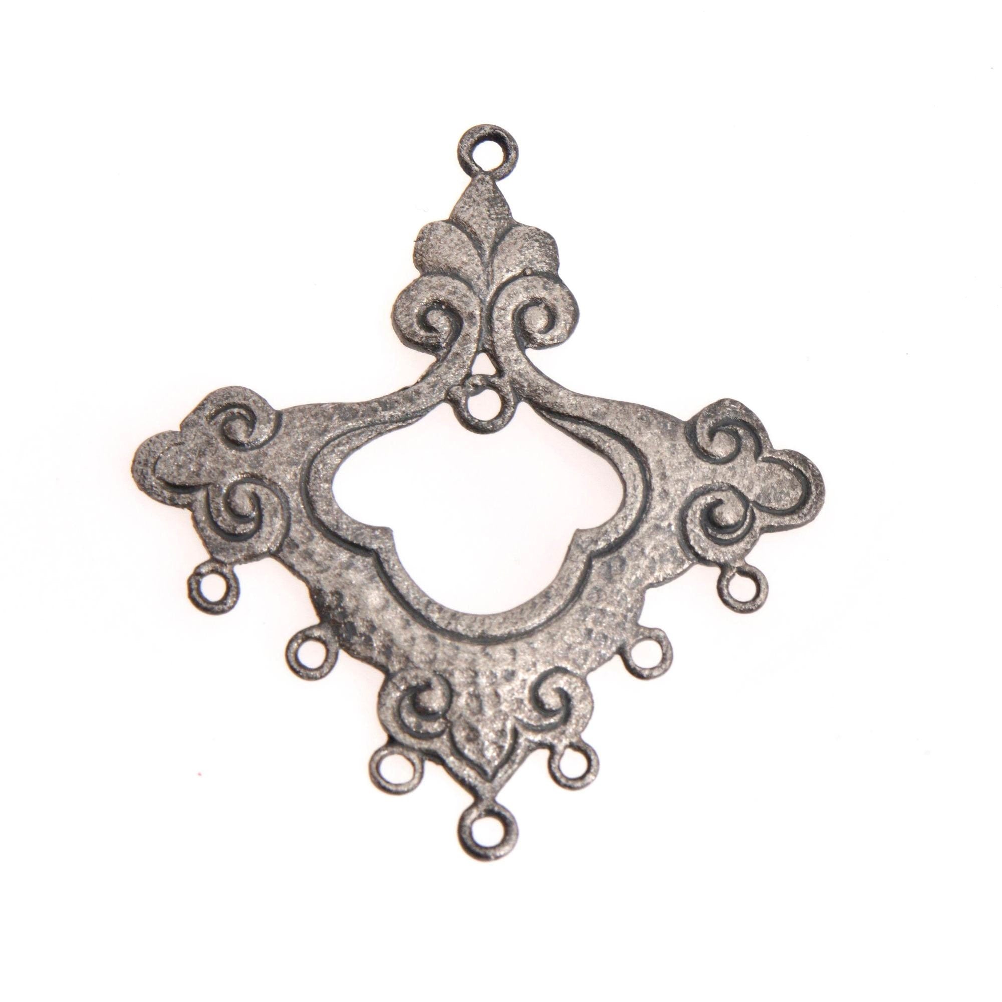 925 Sterling Silver Chandelier Component for Earring, Pendants, Solid Silver Chandelier Connectors, Chandelier Shape Jewelry Findings, S54