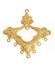24K Gold Vermeil Chandelier Earring Component, Pendants, Gold Plated 925 Sterling Silver Chandelier Connectors, Jewelry Findings, S54V
