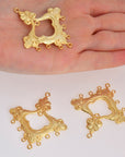 925 Sterling Silver & 24K Gold Vermeil Chandelier Component for Earring, Pendant, Chandelier Connector, Jewelry Finding, SV54/S54