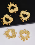 24K Gold Vermeil Chandelier Earring Component, Pendants, Gold Plated Sterling Silver Chandelier Connectors, Jewelry Findings, S55V