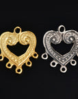 925 Sterling Silver & 24K Gold Vermeil Chandelier Component for Earring, Pendant, Chandelier Connector, Jewelry Finding, SV55/S55
