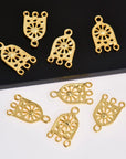 24K Gold Vermeil Chandelier Earring Component, Pendants, Gold Plated 925 Sterling Silver Chandelier Connectors, Jewelry Findings, S56V