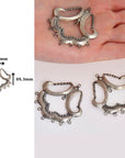 925 Sterling Silver Chandelier Component for Earring, Pendants, Solid Silver Chandelier Connectors, Chandelier Shape Jewelry Findings, S50