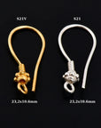 24K Gold Vermeil & 925 Sterling Silver Ear Wires, Earring Hooks, Ball Ear Wires, Earrings Making Supply, Jewelry Findings, S21V/S21