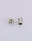 925 Sterling Silver Tube Beads, Antique Silver Tube Beads, Silver Spacer Tube Beads, Oxidized Silver Tube Beads For Jewelry Making, M20