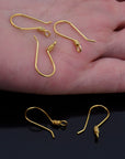 24K Gold Vermeil and 925 Silver Earrings, Plated Earring Hooks, Helix Earrings, Earring Making Supply, Jewelry Making Findings, M45/VM45