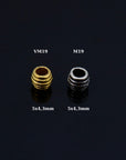 24K Gold Vermeil & 925 Silver Tube Beads, Gold Plated Coiled Tube Beads, Silver Spacer Tube Beads, Tube Beads For Jewelry Making, VM/M19