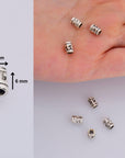 24K Gold Vermeil & 925 Silver Tube Beads, Gold Plated Tube Beads, Silver Spacer Tube Beads, Silver Tube Beads, Jewelry Making Supply, VM/M20
